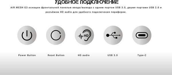 Изображение товара Корпус для компьютера Formula Air Mesh G3 (белый)