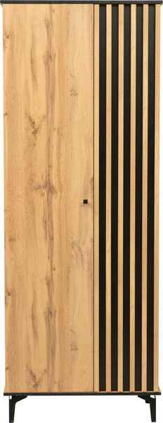 Изображение товара Шкаф Олмеко Либерти 51.01 опора 150мм (дуб вотан/черный)