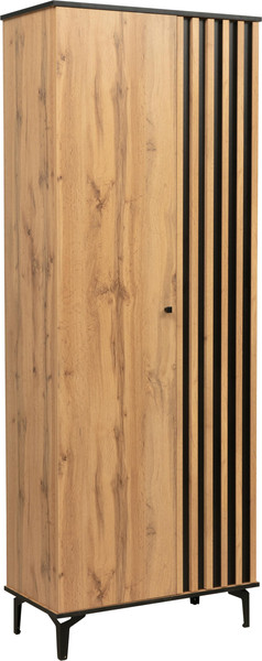 Изображение товара Шкаф Олмеко Либерти 51.01 опора 150мм (дуб вотан/черный)