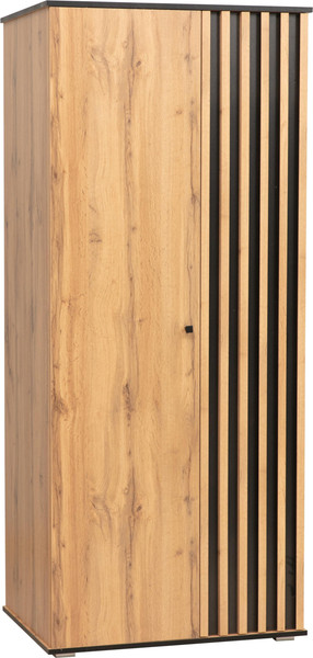 Изображение товара Шкаф Олмеко Либерти 51.12 опора 20мм (дуб вотан/черный)