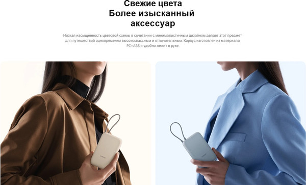 Изображение товара Портативное зарядное устройство Xiaomi Power Bank 10000mAh / BHR9072GL