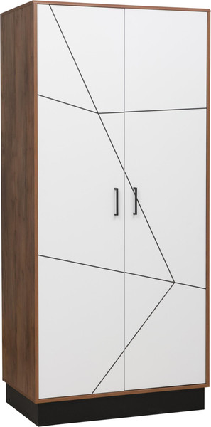 Изображение товара Шкаф Олмеко Гамма 54.03 2-х дверный (таксония/черный/ПВХ белый)