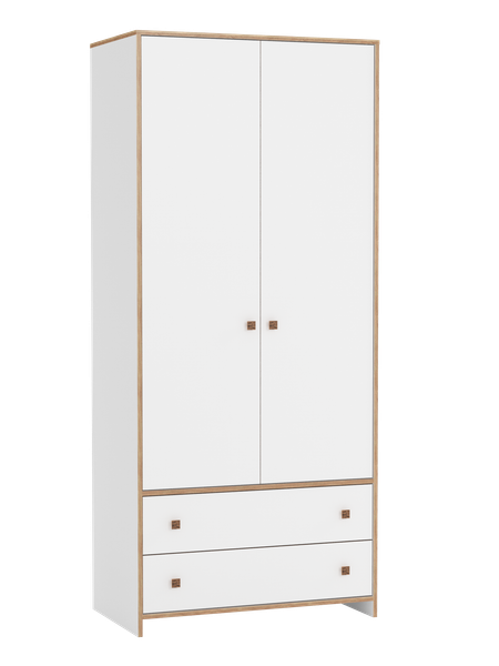 Изображение товара Шкаф Олмеко Дакота 68.04 2-х дверный (белый/дуб сонома)