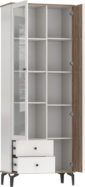 Изображение товара Шкаф Олмеко Либерти 51.02 опора 150мм (белый/дуб каньон)