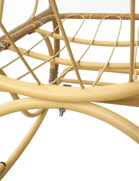 Изображение товара Кресло-качалка M-Group Элит разборное / 12810505 (бежевый/какао подушка)