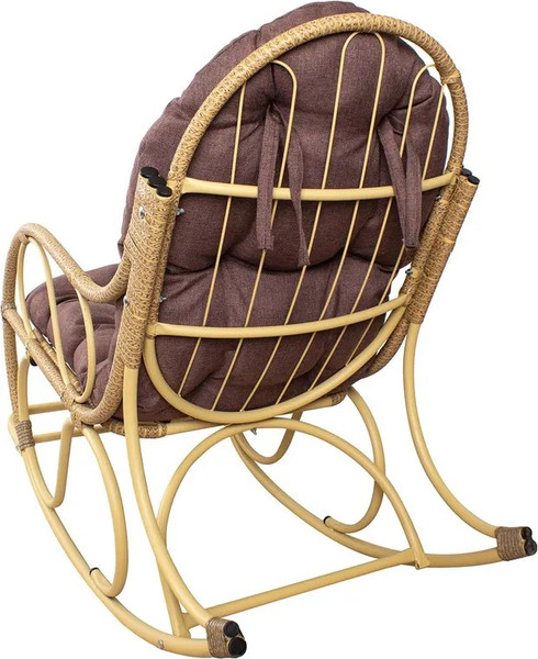 Изображение товара Кресло-качалка M-Group Элит разборное / 12810505 (бежевый/какао подушка)