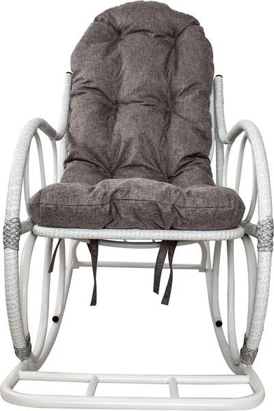 Изображение товара Кресло-качалка M-Group Элит разборное / 12810109 (белый/пепел подушка)