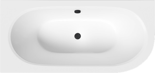 Изображение товара Ванна акриловая Lauter Bliss 150 L / 21201051L (с каркасом и лицевым экраном черного цвета)