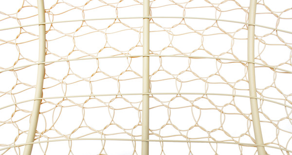 Изображение товара Кресло подвесное M-Group Для двоих / 11450506 (бежевый ротанг/красная подушка)