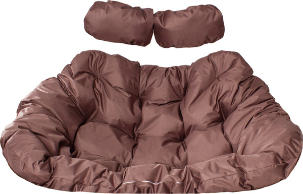 Изображение товара Кресло подвесное M-Group Добрыня / 11460505 (бежевый ротанг/коричневая подушка)