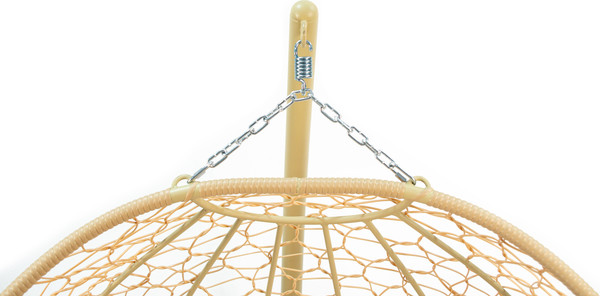 Изображение товара Кресло подвесное M-Group Добрыня / 11460505 (бежевый ротанг/коричневая подушка)