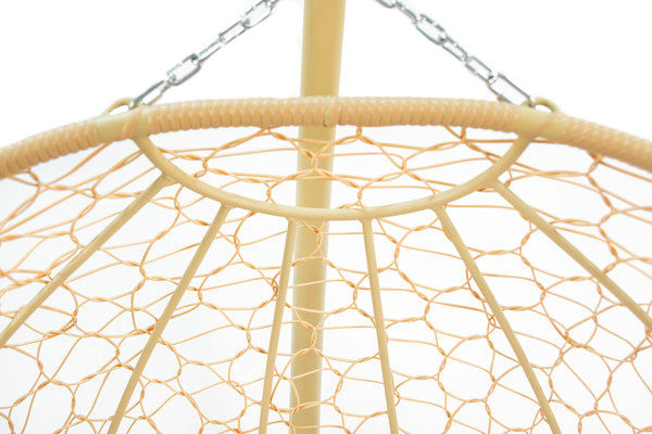 Изображение товара Кресло подвесное M-Group Добрыня / 11460505 (бежевый ротанг/коричневая подушка)