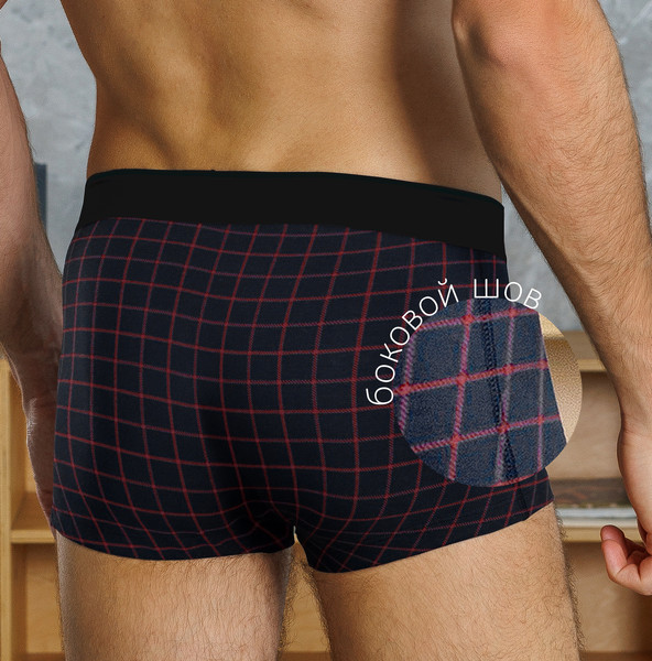 Изображение товара Трусы мужские Verally 643-1 (р.90, клетка на синем)