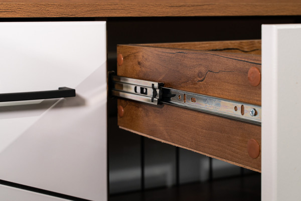 Изображение товара Тумба Олмеко Гамма 54.04 ТВ (таксония/черный/ПВХ белый)