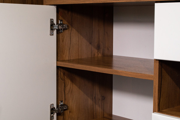 Изображение товара Тумба Олмеко Гамма 54.04 ТВ (таксония/черный/ПВХ белый)