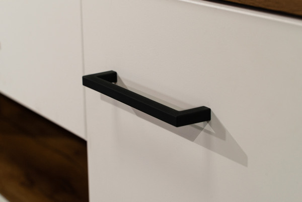 Изображение товара Тумба Олмеко Гамма 54.04 ТВ (таксония/черный/ПВХ белый)