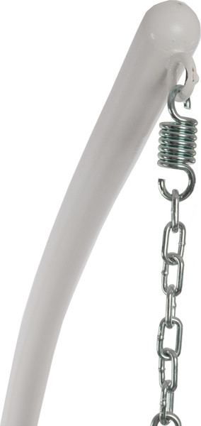 Изображение товара Кресло подвесное M-Group Капля Люкс / 11034604 (белый/черный ротанг/зеленая подушка)