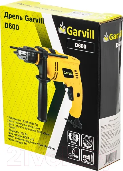 Изображение товара Бетономешалка Garvill БСЭ-140 + Дрель D600