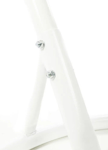 Изображение товара Кресло подвесное M-Group Капля складное / 11500108 (белый ротанг/розовая подушка)