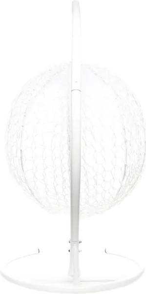 Изображение товара Кресло подвесное M-Group Капля складное / 11500108 (белый ротанг/розовая подушка)