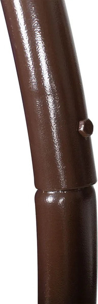 Изображение товара Кресло подвесное M-Group Капля складное / 11500209 (коричневый ротанг/серая подушка)