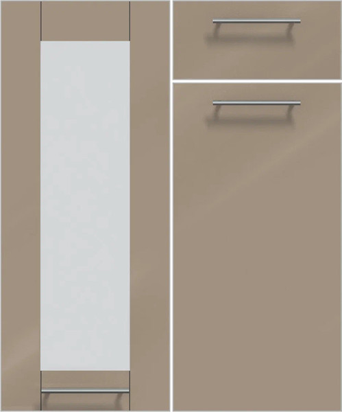 Изображение товара Кухонный гарнитур Интерлиния Мила Пластик 1.68x2.6 PR (дуб эпоксид/черный/кастилло темный)