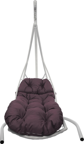 Изображение товара Кресло подвесное M-Group Лежачее / 11640102 (белый/бордовая подушка)