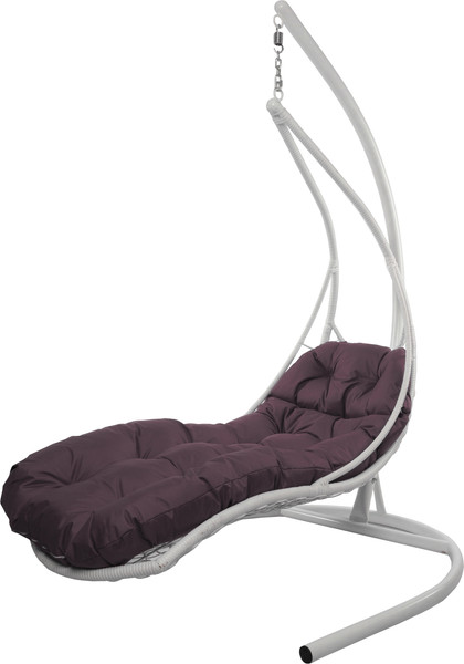 Изображение товара Кресло подвесное M-Group Лежачее / 11640102 (белый/бордовая подушка)