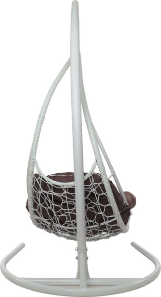 Изображение товара Кресло подвесное M-Group Лежачее / 11640105 (белый/коричневая подушка)