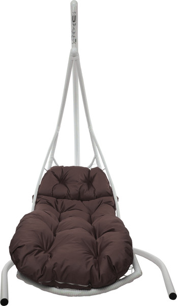 Изображение товара Кресло подвесное M-Group Лежачее / 11640105 (белый/коричневая подушка)
