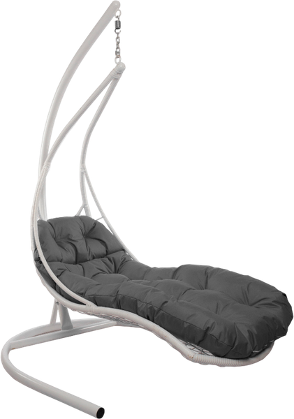 Изображение товара Кресло подвесное M-Group Лежачее / 11640109 (белый/серая подушка)