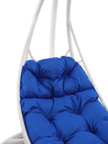 Изображение товара Кресло подвесное M-Group Лежачее / 11640110 (белый/синяя подушка)