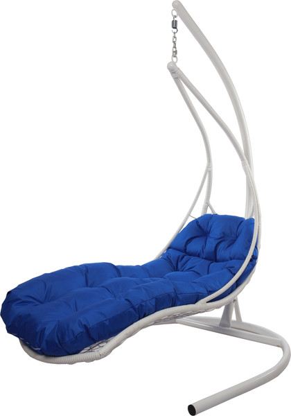 Изображение товара Кресло подвесное M-Group Лежачее / 11640110 (белый/синяя подушка)