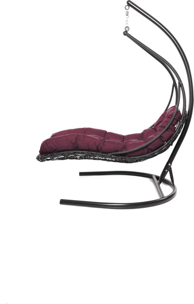 Изображение товара Кресло подвесное M-Group Лежачее / 11640202 (коричневый/бордовая подушка)