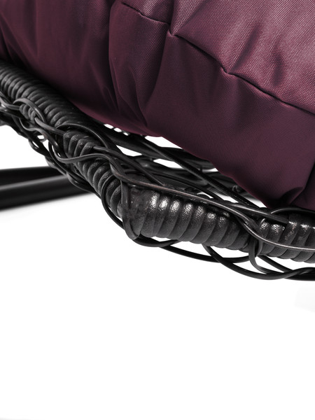 Изображение товара Кресло подвесное M-Group Лежачее / 11640202 (коричневый/бордовая подушка)