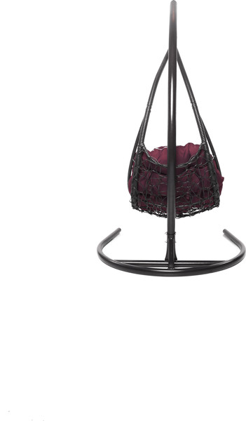 Изображение товара Кресло подвесное M-Group Лежачее / 11640202 (коричневый/бордовая подушка)