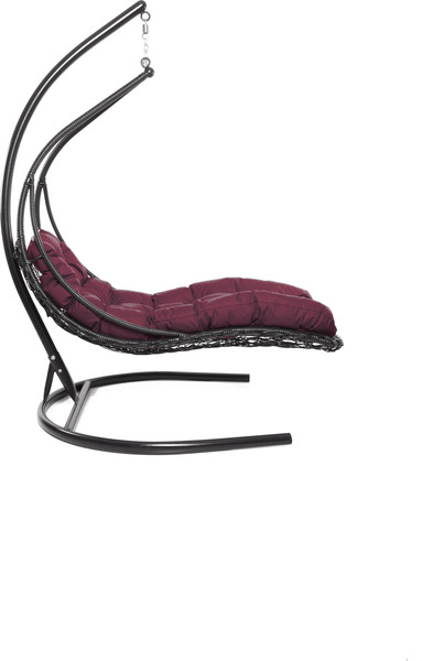Изображение товара Кресло подвесное M-Group Лежачее / 11640202 (коричневый/бордовая подушка)