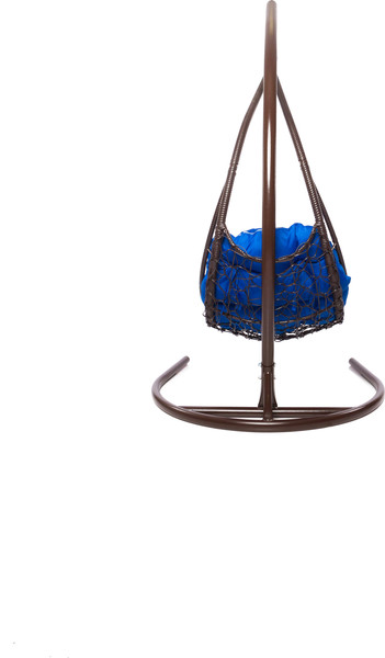 Изображение товара Кресло подвесное M-Group Лежачее / 11640210 (коричневый/синяя подушка)