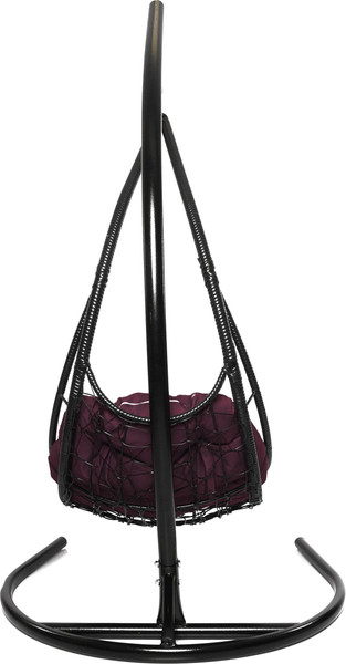 Изображение товара Кресло подвесное M-Group Лежачее / 11640402 (черный/бордовая подушка)