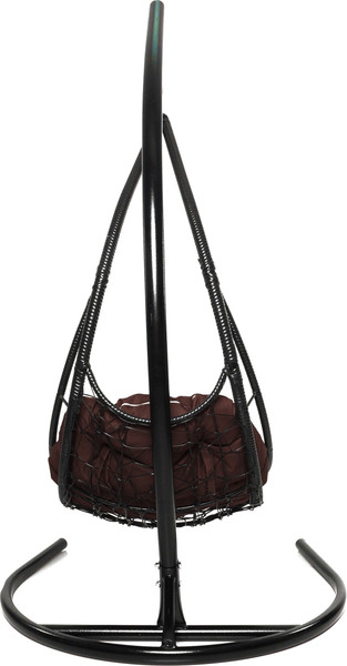 Изображение товара Кресло подвесное M-Group Лежачее / 11640405 (черный/коричневая подушка)