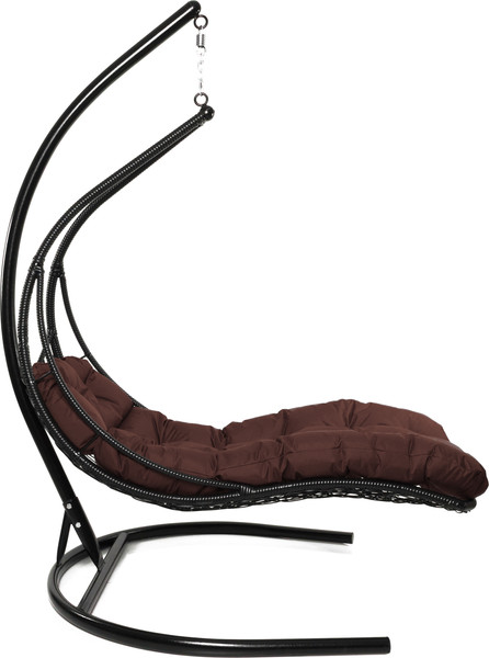 Изображение товара Кресло подвесное M-Group Лежачее / 11640405 (черный/коричневая подушка)