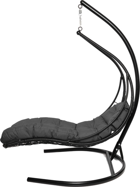 Изображение товара Кресло подвесное M-Group Лежачее / 11640409 (черный/серая подушка)
