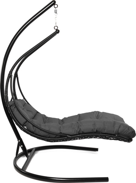 Изображение товара Кресло подвесное M-Group Лежачее / 11640409 (черный/серая подушка)