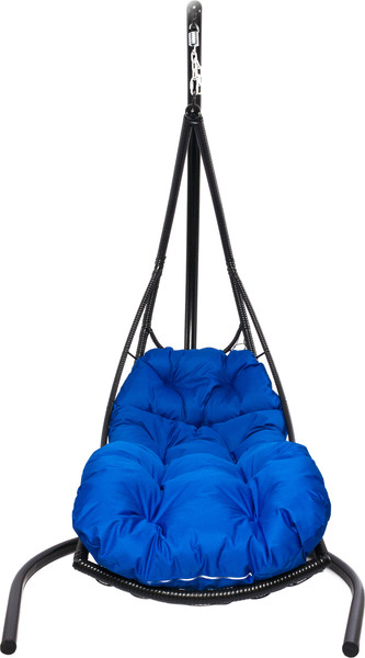Изображение товара Кресло подвесное M-Group Лежачее / 11640410 (черный/синяя подушка)