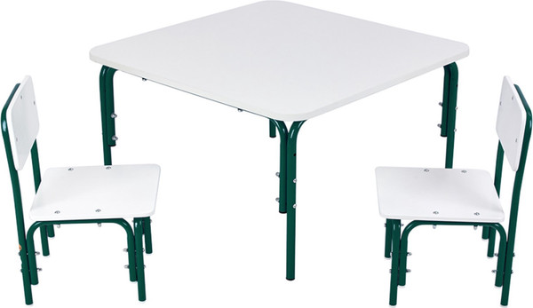 Изображение товара Стол детский Фея Мой малыш / 0002787.26 (белый/зеленый)