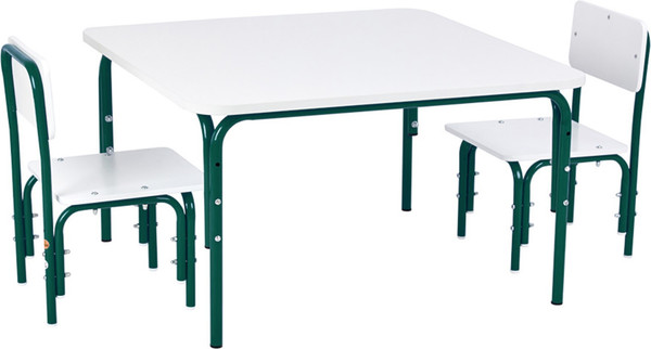 Изображение товара Стол детский Фея Мой малыш / 0002787.26 (белый/зеленый)