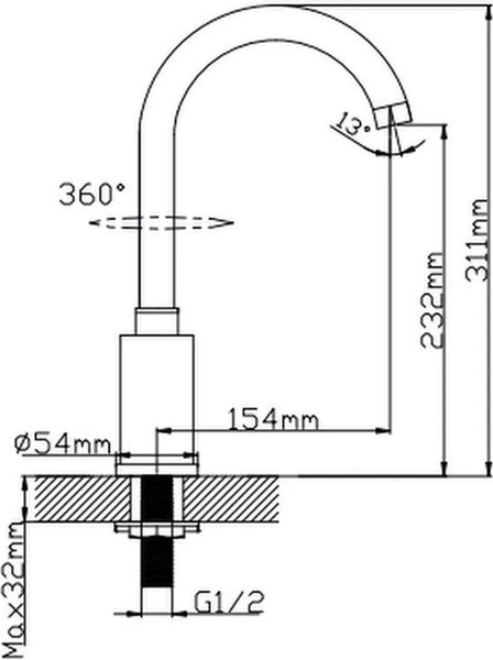 Изображение товара Смеситель Potato P0080S