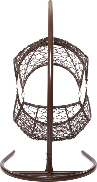 Изображение товара Кресло подвесное M-Group Орех / 11600204 (коричневый ротанг/зеленая подушка)