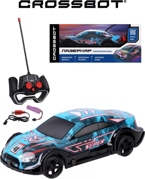 Изображение товара Радиоуправляемая игрушка Crossbot Машина Лазеркар / 870840 (с батарейками)