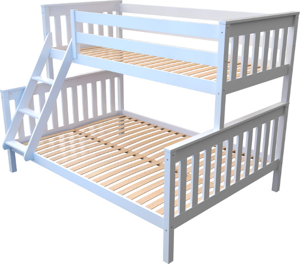 Изображение товара Двухъярусная кровать Elis Мишель 200x90 и 200x140 без ящиков (белый)